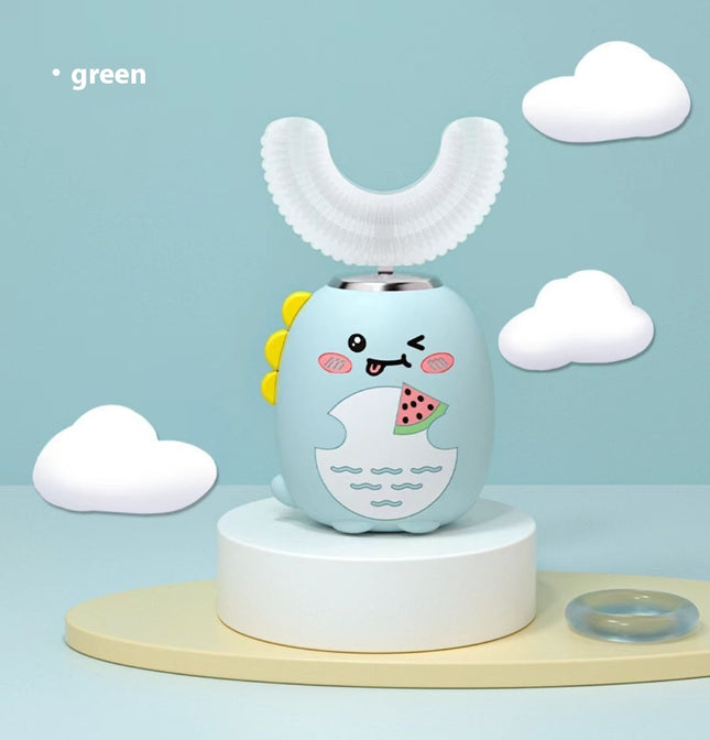 Kids U-Shaped Electric Toothbrush - Rechargeable Ultrasonic Toothbrush for Children